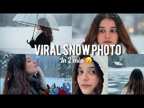 Instagram Trending Snow Ai 3 Photos Photo Editing in Google Gemini | InstagramTrending Edits