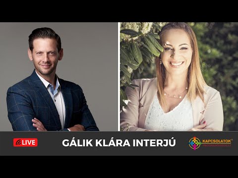Gálik Klára LIVE interjú (Kapcsolatok programsorozat, Tudatos Tervező)