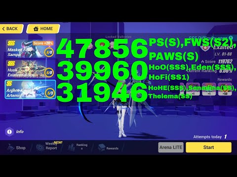 Honkai Impact 3 Exalted MA Top 100 - SSS Sampo, SSS Husk - Existentialism, AKA [119762] (8/14/2025)