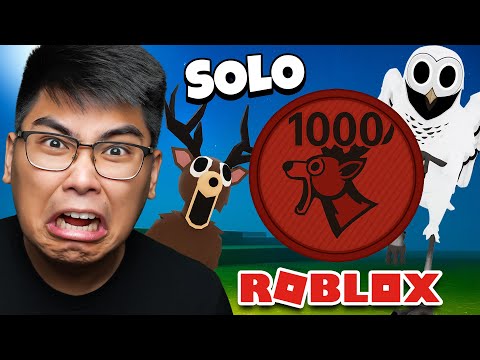 Survive 1000 NIGHTS SOLO in the Forest