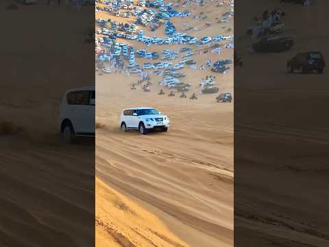 Nissan patrol desert safari view ' drifting in desert #fypシ #qatar #dubai #saudiarabia #foryou