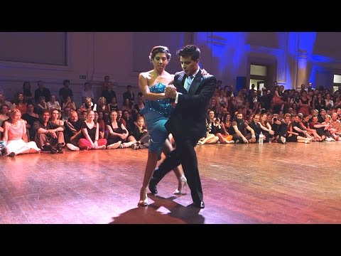  Sebastian Achaval  and  Roxana Suarez  are  dancing  to  Solo Tango Orquesta  at  Brussels Tango Festival  in  2016