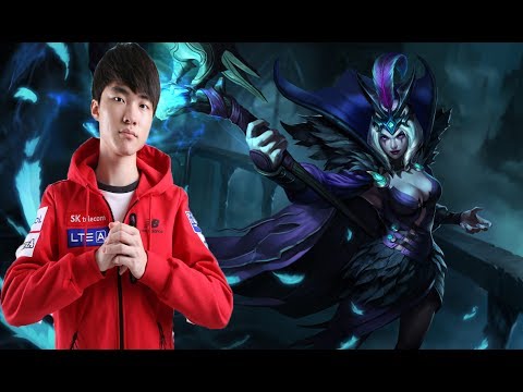 SKT Faker as Leblanc vs SSG Crown as Syndra mid S7