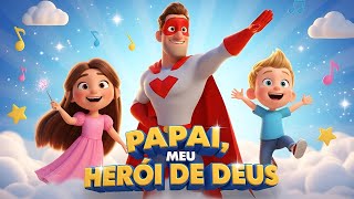 Papai, Meu Herói de Deus | Música Gospel Infantil Animada