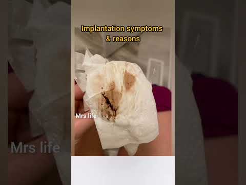 Implantation symptoms and it's reasons #pregnancy #implantation#shorts