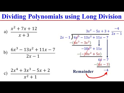 Polynomials Long Division - Easy & Fast