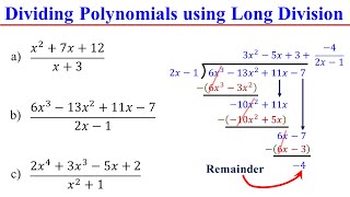 Polynomials Long Division the EASY & FAST way │Algebra
