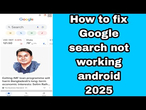 How to fix Google search not working android 2025