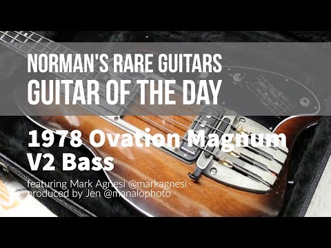 Norman's Rare Guitars - Guitar of the Day: 1978 Ovation Magnum V2 Bass
