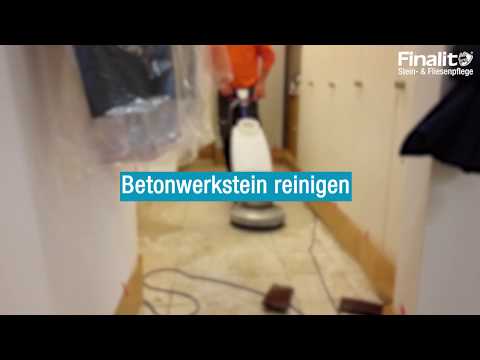 Betonwerkstein reinigen und imprägnieren