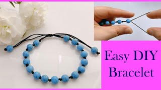 Friendship bracelet | How to make a bracelet, Beads Charm Cord Thread String Good Luck Bracelet
