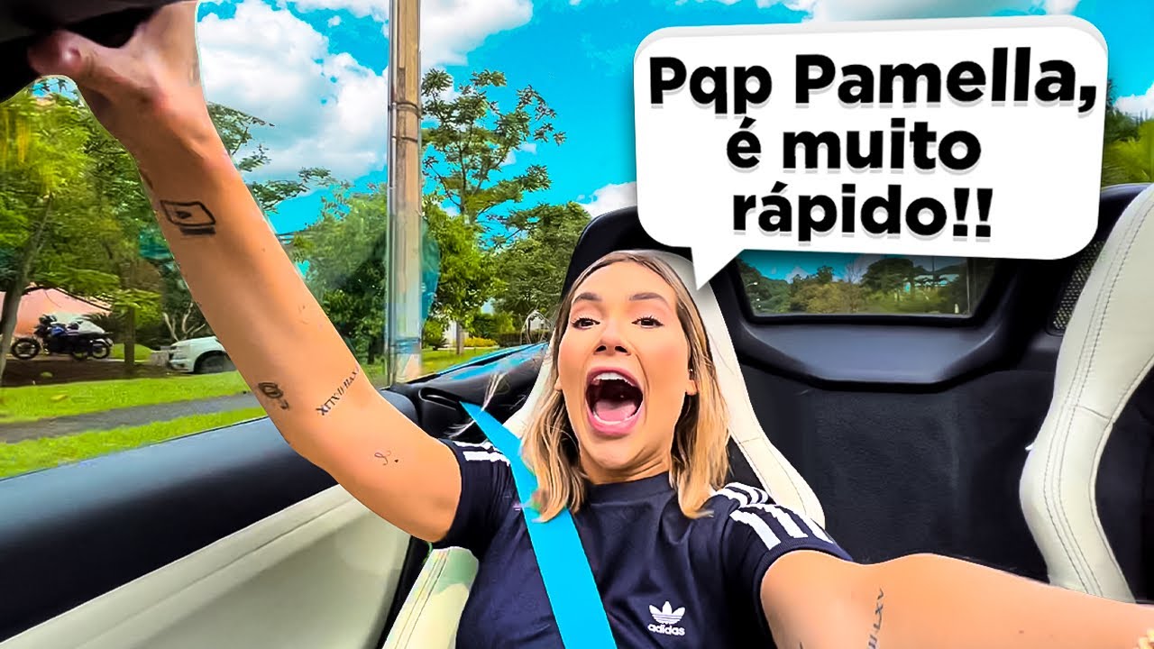 VIRGINIA REAGINDO A MINHA PORSCHE GTS ACELERANDO!!!