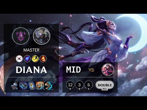 Diana Mid vs Irelia - KR Master Patch 10.11