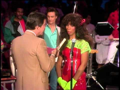 Dick Clark interviews Donna Summer- American Bandstand 1984