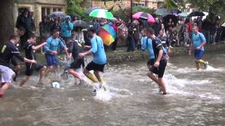 preview picture of video 'Football in the River - Bourton on the Water 2014'