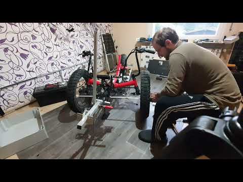 Fat Trike Lenkung zusammen Bauen und Testfahren