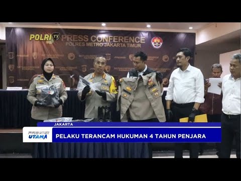 POLRES METRO JAKTIM TANGKAP POLISI GADUNGAN