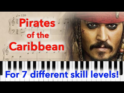 HE'S A PIRATE (Klaus Badelt, Hans Zimmer) - Arrangements for EVERY skill level!