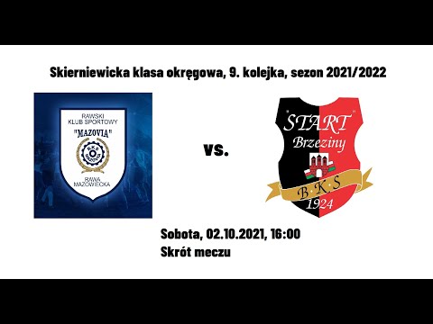 02.10.2021, skierniewicka klasa okręgowa, skrót meczu Mazovia Rawa Mazowiecka - Start Brzeziny 1:4
