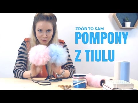 Jak zrobić pompony z tiulu? #DIY #POMPONY #TIULOWE