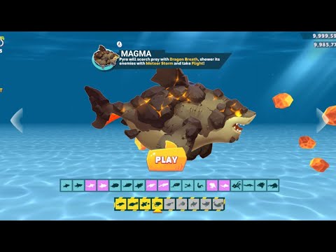 NEW GIANT MAGMA SHARK COMING SOON UNLOCK ALL HUNGRY SHARK EVOLUTION