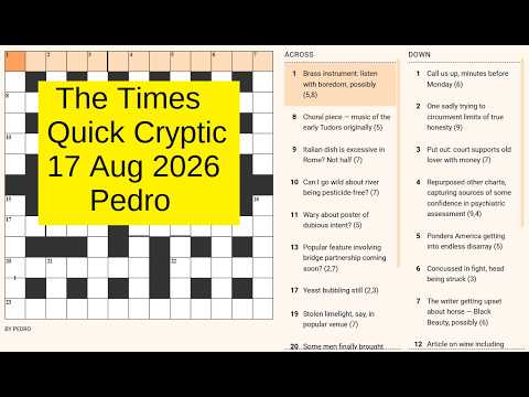 The Times Quick Cryptic 3382