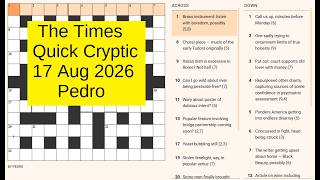 The Times Quick Cryptic 3382