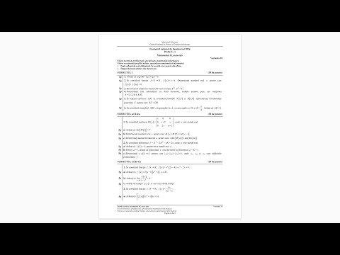 Rezolvarea subiectului de Bacalaureat 2024 - Mate-Info