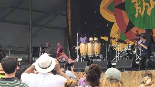 Angelique Kidjo - opening song - JazzFest New Orleans, 4/26/15