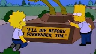 ‘I’ll die before I surrender, Tim’ | The Secret War of Lisa Simpson - S08E25 | The Simpsons