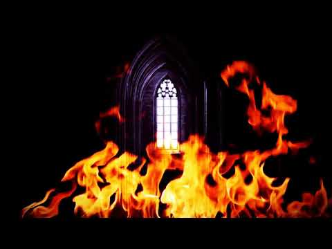 Gregorian chants on a stormy night, near the fire of a fireplace