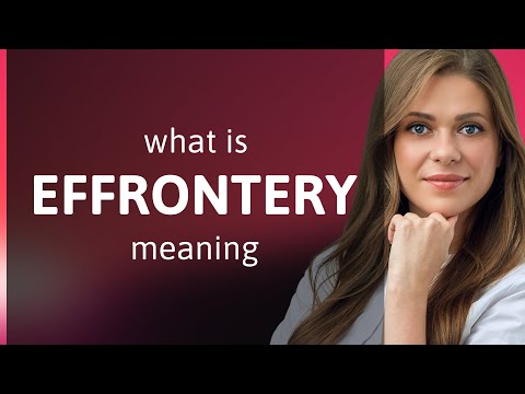 Effrontery | EFFRONTERY meaning