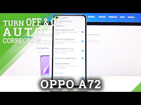 How to Enable Auto Correction in OPPO A72 - Correct Words While Typing