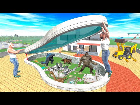 Franklin Found Secret Tiny Dinosaur City Under His Swimming Pool – INDIAN BIKES DRIVING 3D