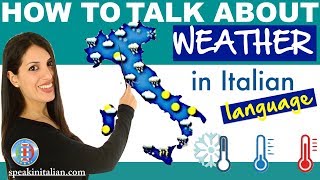 About Weather in Italian