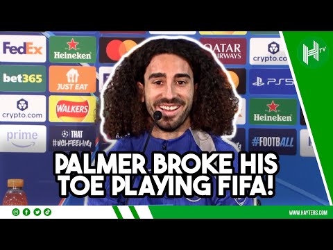 Palmer broke his toe playing FIFA! | Marc Cucurella | Chelsea v Barcelona