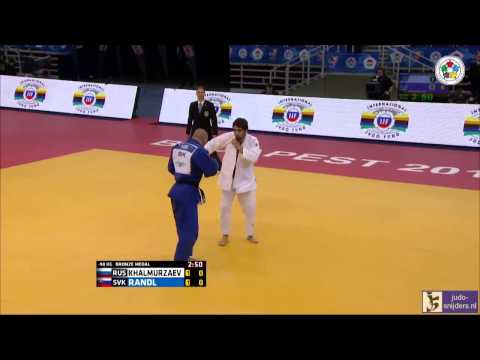 Judo 2014 Grand Prix Budapest: Khalmurzaev (RUS) - Randl (SVK) [-90kg] bronze