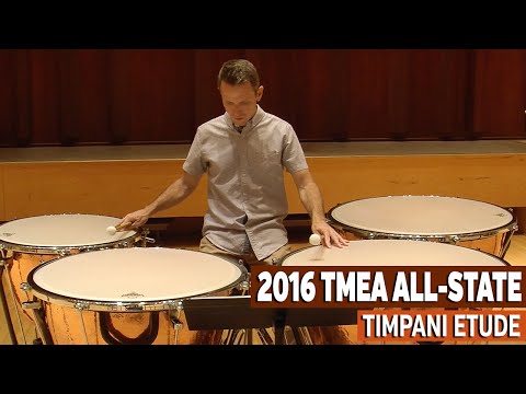 TMEA 2016 Percussion All-State Music: Timpani Etude