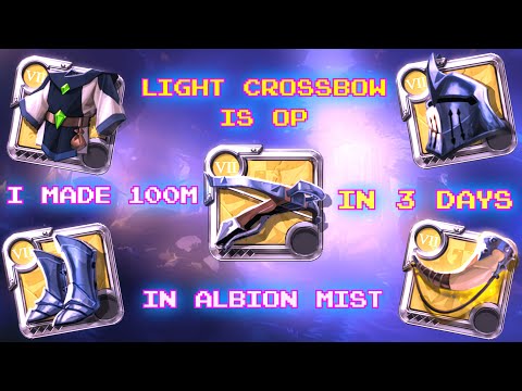 I EARNED 100M in albion with tier 7 light crossbow in 3 days!