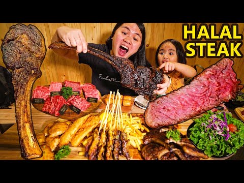 $140 Tomahawk Steak & Japanese A5 Wagyu Yakiniku Feast in Singapore! Is It Worth it? BEST Halal Food