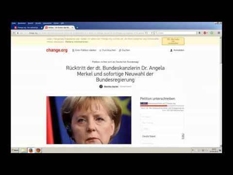 Petition gegen Angela Merkel EDIT 19.10.2015 Nun auch bei change.org BELIEBT