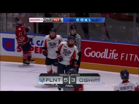 Белорусы помогают «Флинту» обновить клубный рекорд в OHL: дубль Оксентюка, бэкхэнд Колячонка