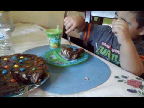 Kasim testing aunt Parvin birthday cake