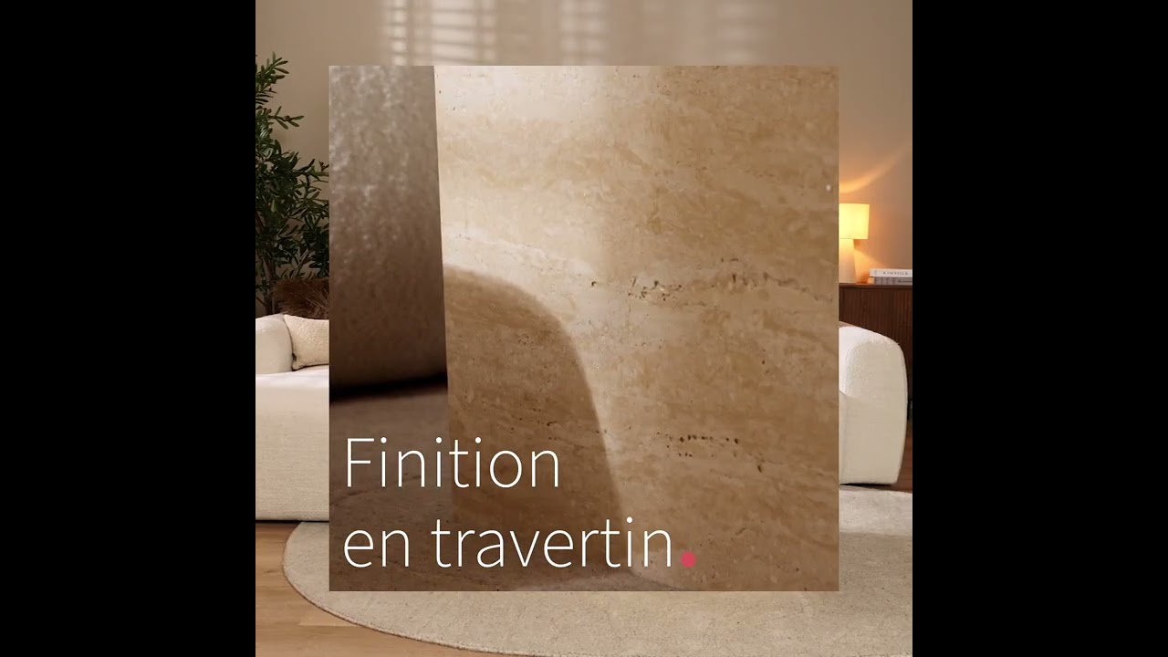 Table basse Ace travertin 60x60x30