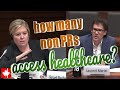 How many non PRs access Canadian healthcare a year? How many births occur to non-PRs?