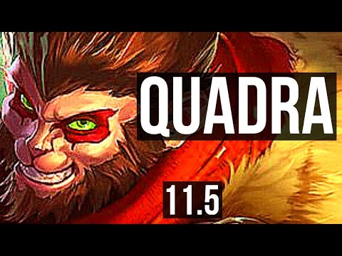 WUKONG vs RENEKTON (TOP) | Quadra, 1.9M mastery, 6 solo kills, 1100+ games | KR Diamond | v11.5