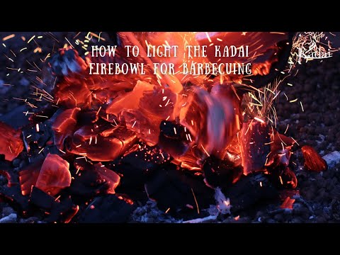 How to light the Kadai Firebowl for barbecuing