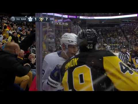 NHL Fight - Maple Leafs @ Penguins - Simmonds vs Boyle - 23/10/2021