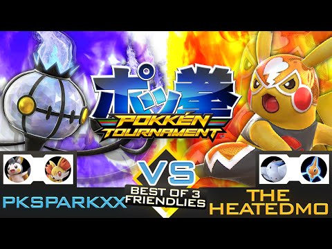 PKSparkxx vs TheHeatedMo | Pokken Tournament - Best of 3 Friendly Set (Chandelure vs Pikachu Libre)