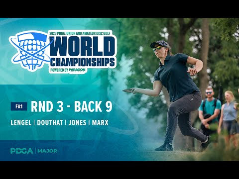 2023 PDGA Amateur and Jr Worlds | FA1 R3B9 Lead Card | Lengel, Douthat, Jones, Marx